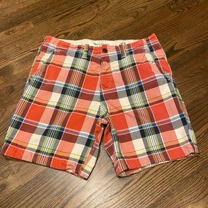 Abercrombie Fitch Mens Shorts 33 Plaid Summer golf